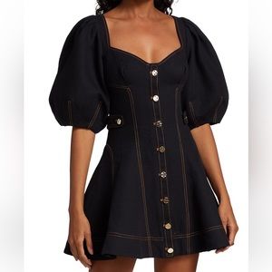 ACLER BROOKMAN FIT AND FLARE MINI DRESS US 6